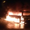 10 пассажирских автобусов сгорело в Рудном